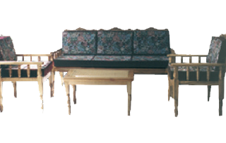 ENJUNCADO EN MADERA CON COJÍNES 3-1-1